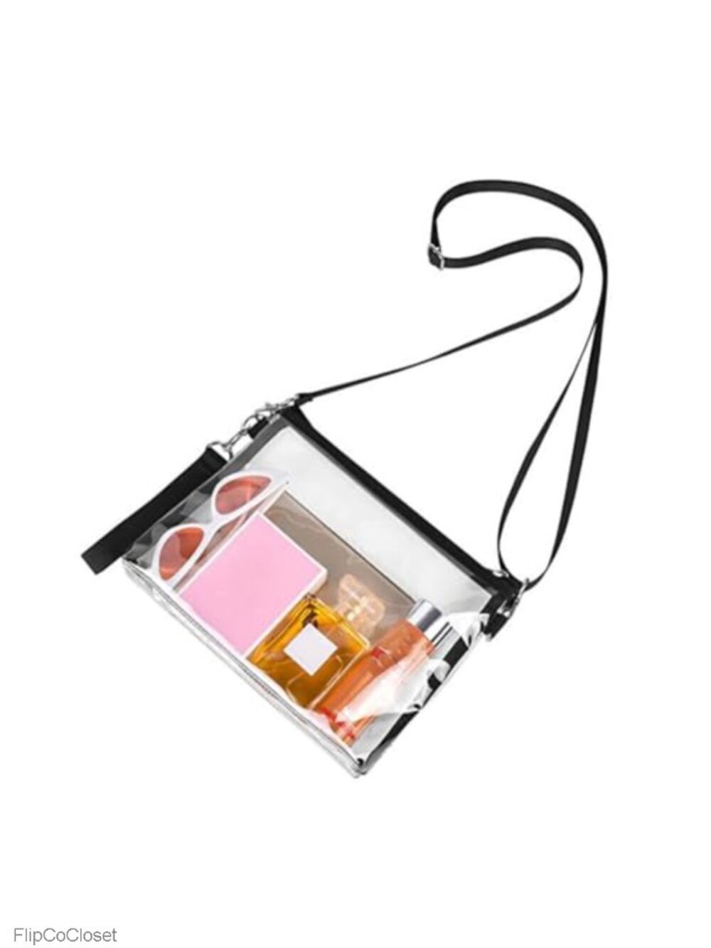 Clear Crossbody Bag PVC Stadium Approved Waterproof Handbag